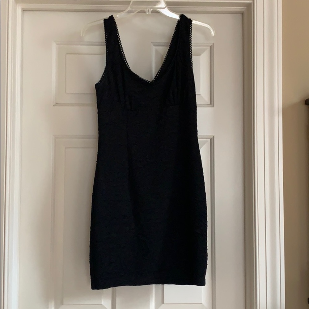 Tight black dress